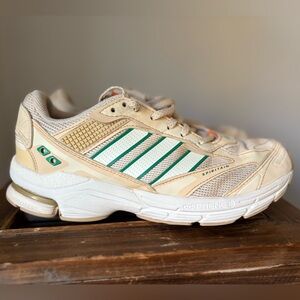 Adidas Women's Spiritain 2000 Wonder White/Court Green Running Shoes Size 6